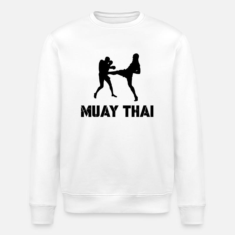 Muay Thai - Stanley/Stella ROLLER Unisex Organic Sweatshirt - white