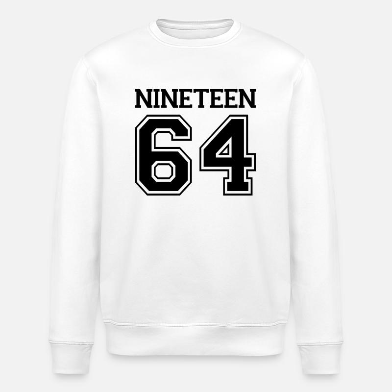 1964 - Stanley/Stella Unisex Bio-Sweatshirt ROLLER - Weiß