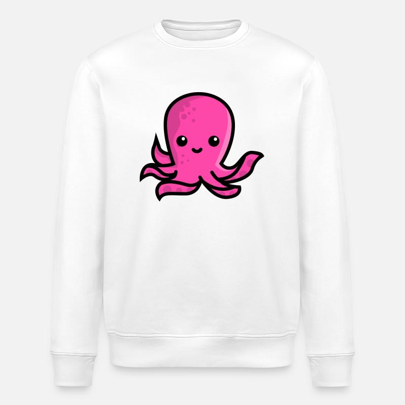 Octopus - Stanley/Stella Unisex Bio-Sweatshirt ROLLER - Weiß