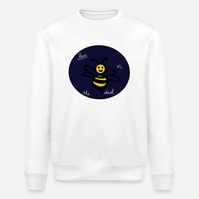 Bee in the dark - Stanley/Stella Unisex Bio-Sweatshirt ROLLER - Weiß