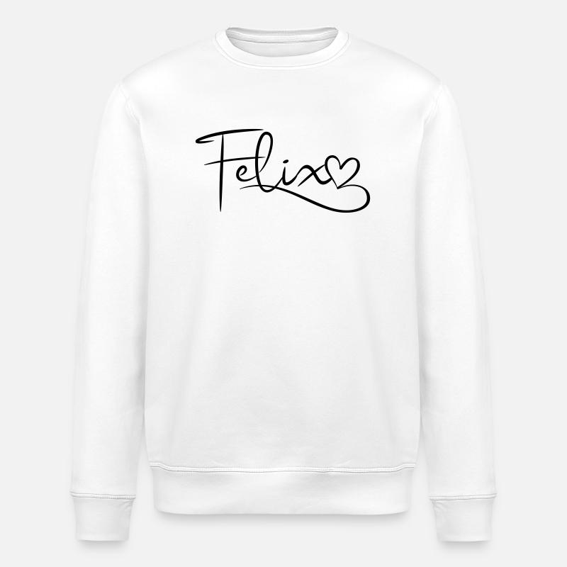 Felix, nom, prénom, déco - Sweat bio ROLLER Stanley/Stella Unisexe - blanc