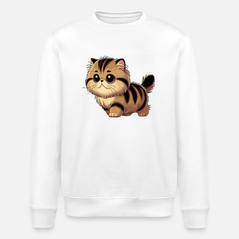 Perserkatze - Stanley/Stella Unisex Bio-Sweatshirt ROLLER - Weiß