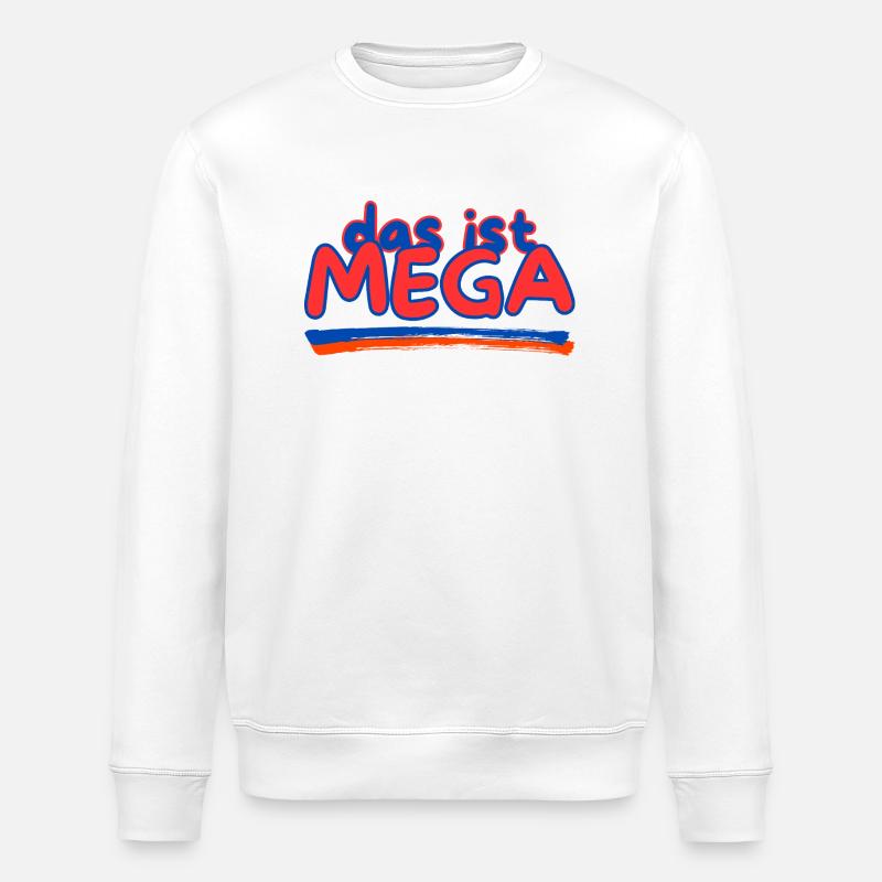 This is mega - Stanley/Stella ROLLER Unisex Organic Sweatshirt - white