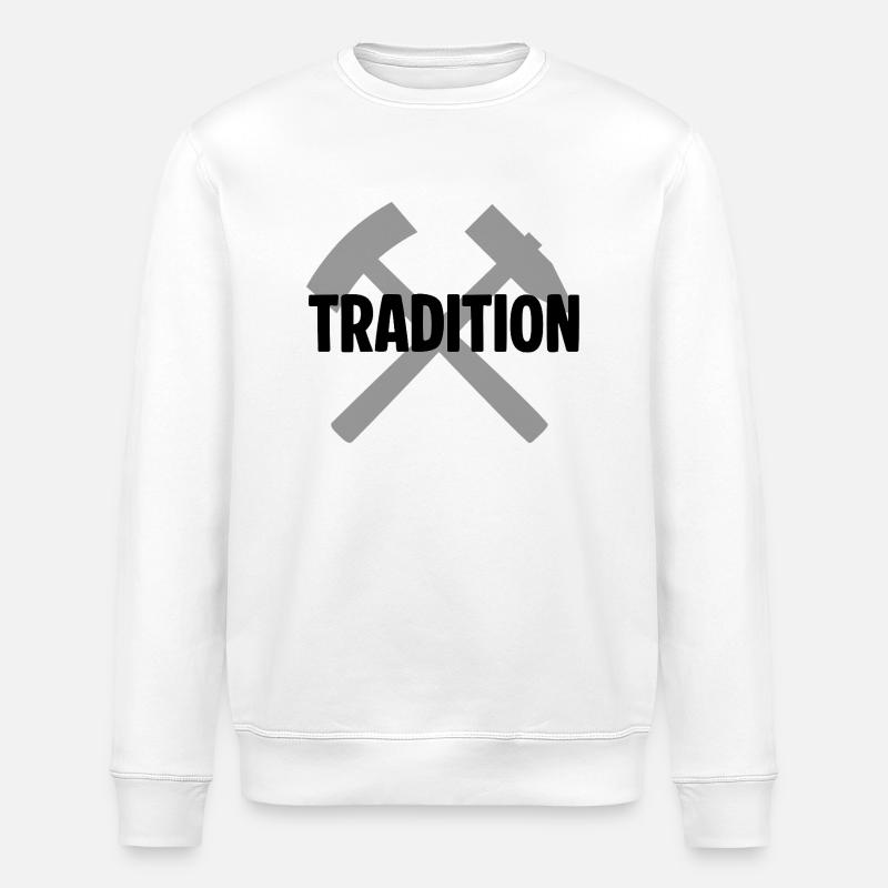 Tradition Erzgebirge - Stanley/Stella Unisex Bio-Sweatshirt ROLLER - Weiß