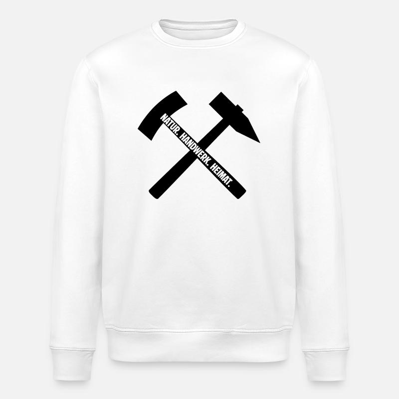 Erzgebirge Handwerk - Stanley/Stella Unisex Bio-Sweatshirt ROLLER - Weiß