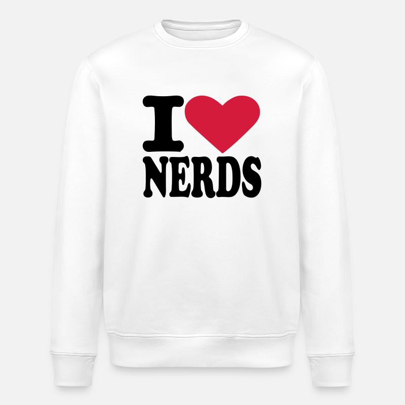 Nerd - Stanley/Stella Unisex Bio-Sweatshirt ROLLER - Weiß