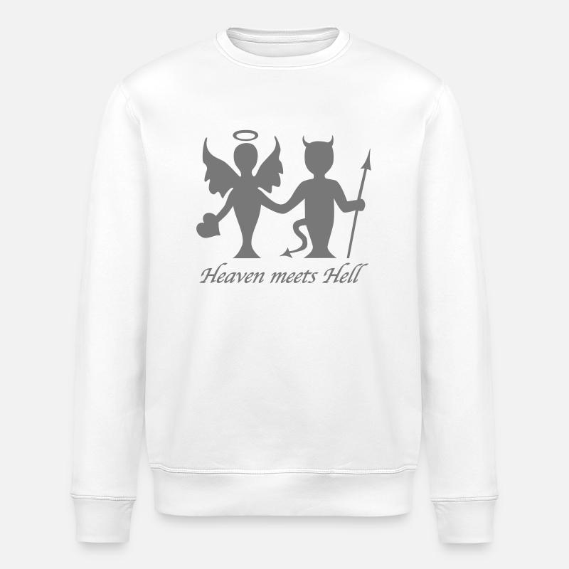 Heaven meets Hell - Stanley/Stella Unisex Bio-Sweatshirt ROLLER - Weiß