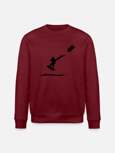 Kitesurfing - Stanley/Stella Unisex Bio-Sweatshirt ROLLER - Weiß