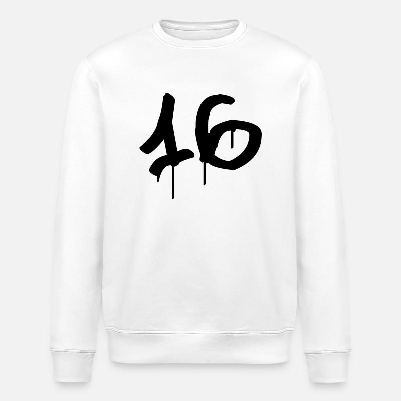 Day: 16 - Stanley/Stella ROLLER Unisex Organic Sweatshirt - white