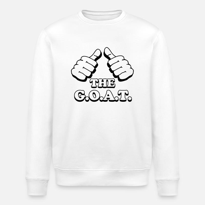 I'm the GOAT - Stanley/Stella ROLLER Unisex Organic Sweatshirt - white