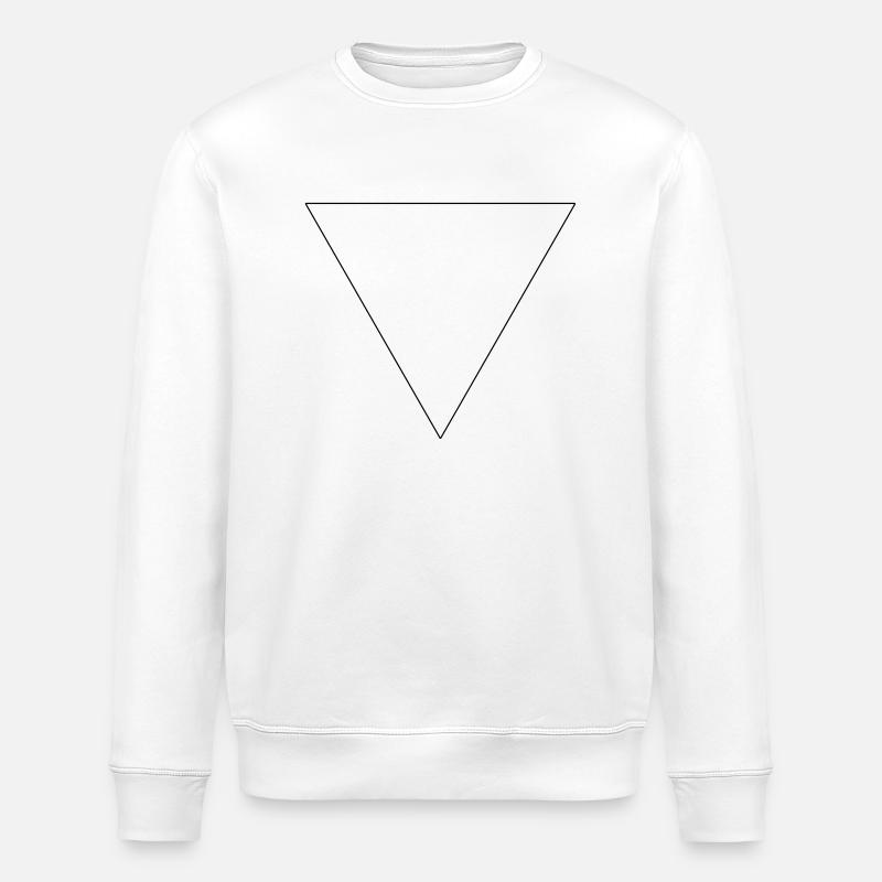 Hipster Dreieck - Stanley/Stella Unisex Bio-Sweatshirt ROLLER - Weiß