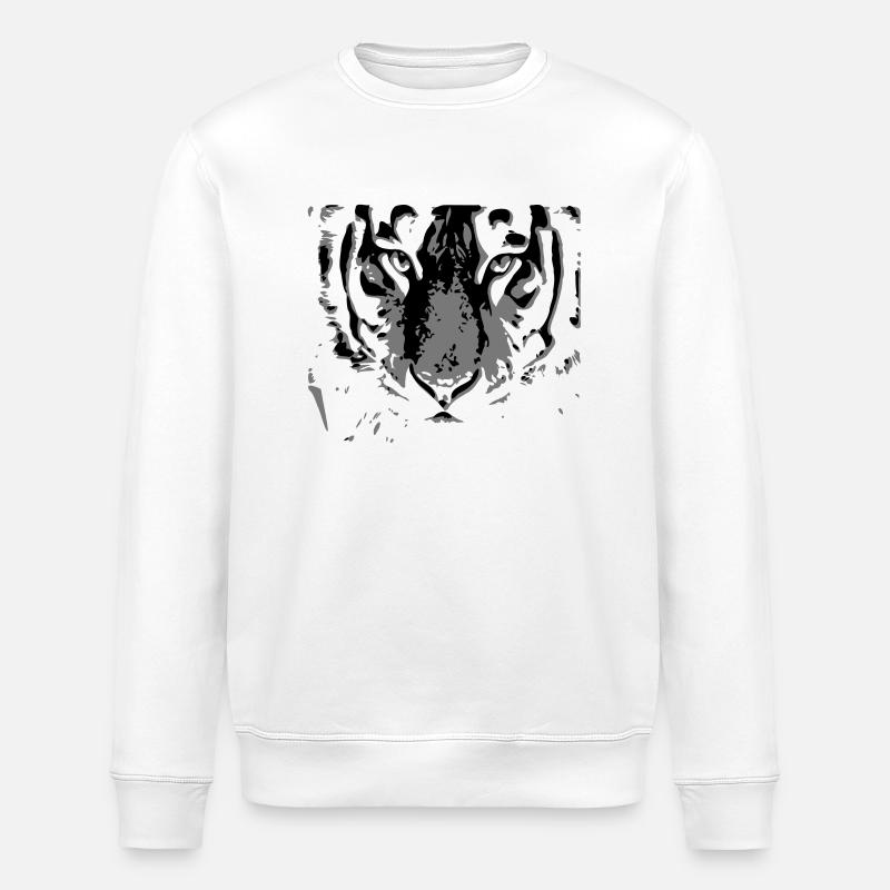 tiger - Stanley/Stella Unisex Bio-Sweatshirt ROLLER - Weiß