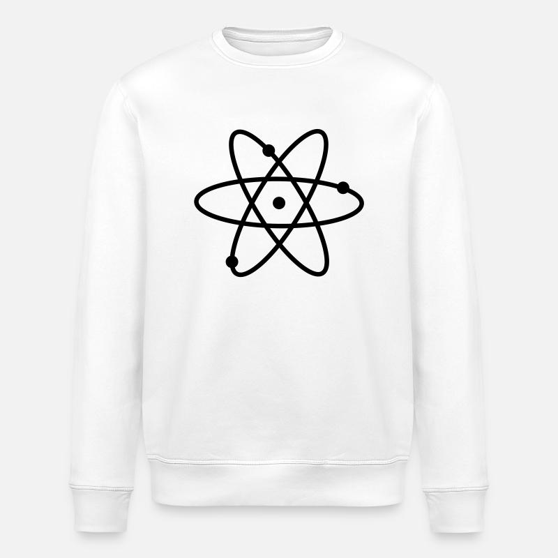 chemie_atom____f1 - Stanley/Stella Unisex Bio-Sweatshirt ROLLER - Weiß