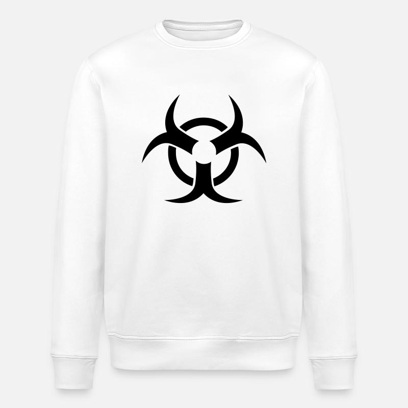 radio active - Stanley/Stella ROLLER Unisex Organic Sweatshirt - white