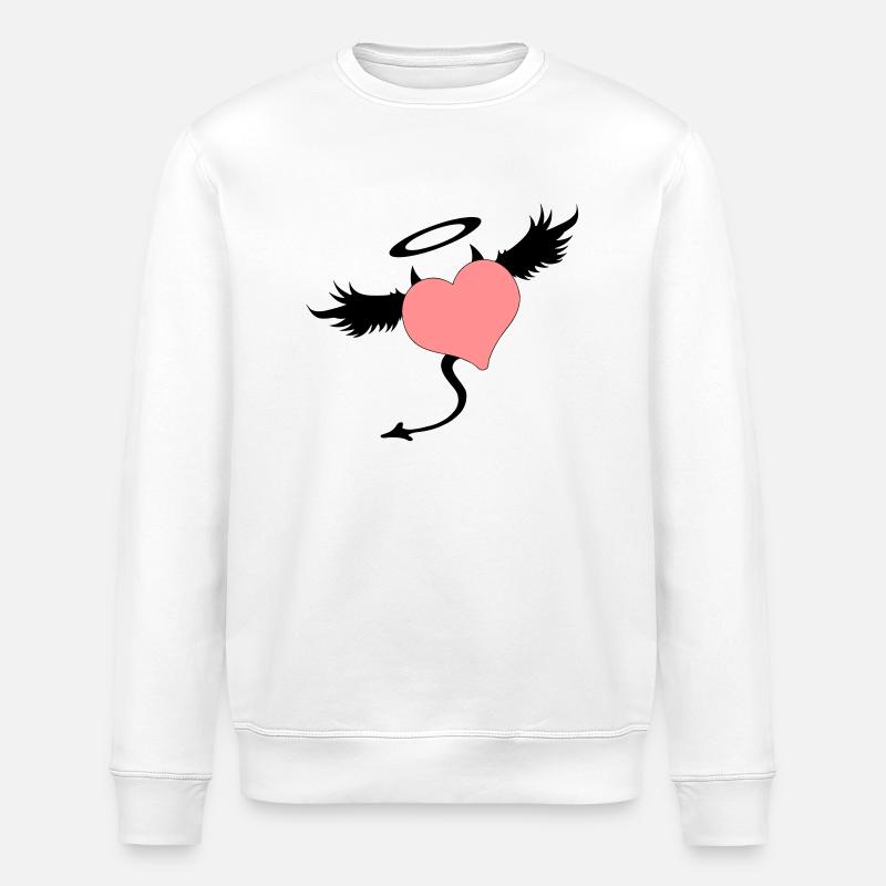 angel devil symbol - Sweat bio ROLLER Stanley/Stella Unisexe - blanc