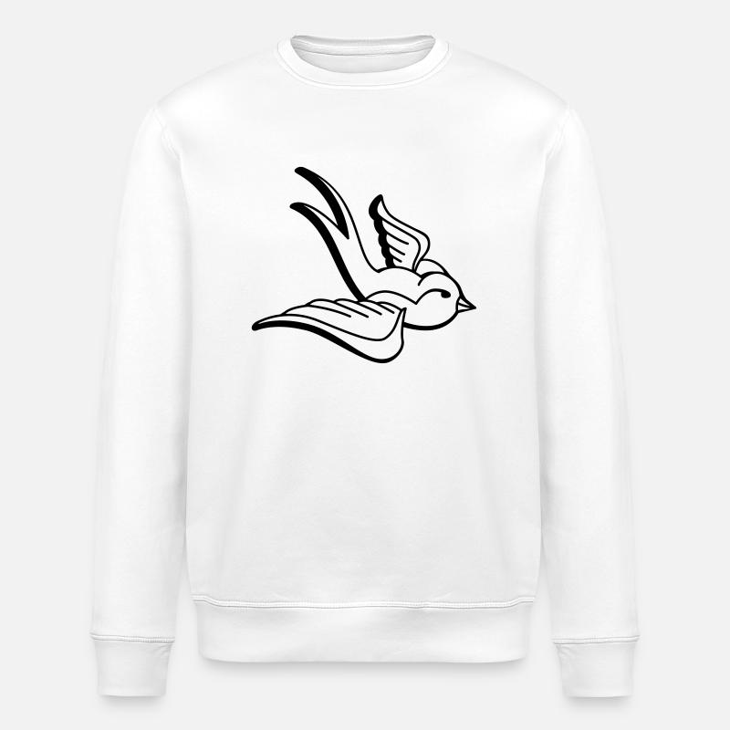 Avalez oiseau - Sweat bio ROLLER Stanley/Stella Unisexe - blanc