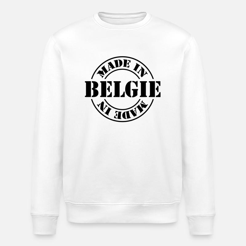 made in belgie m1k2 - Sweat bio ROLLER Stanley/Stella Unisexe - blanc