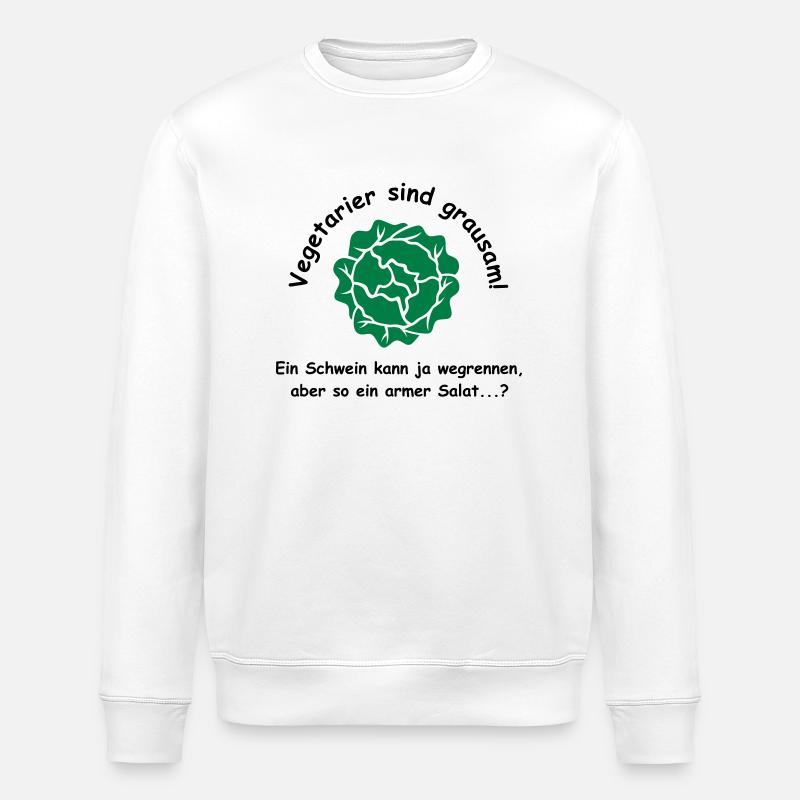 Vegetarier sind grausam - Stanley/Stella Unisex Bio-Sweatshirt ROLLER - Weiß