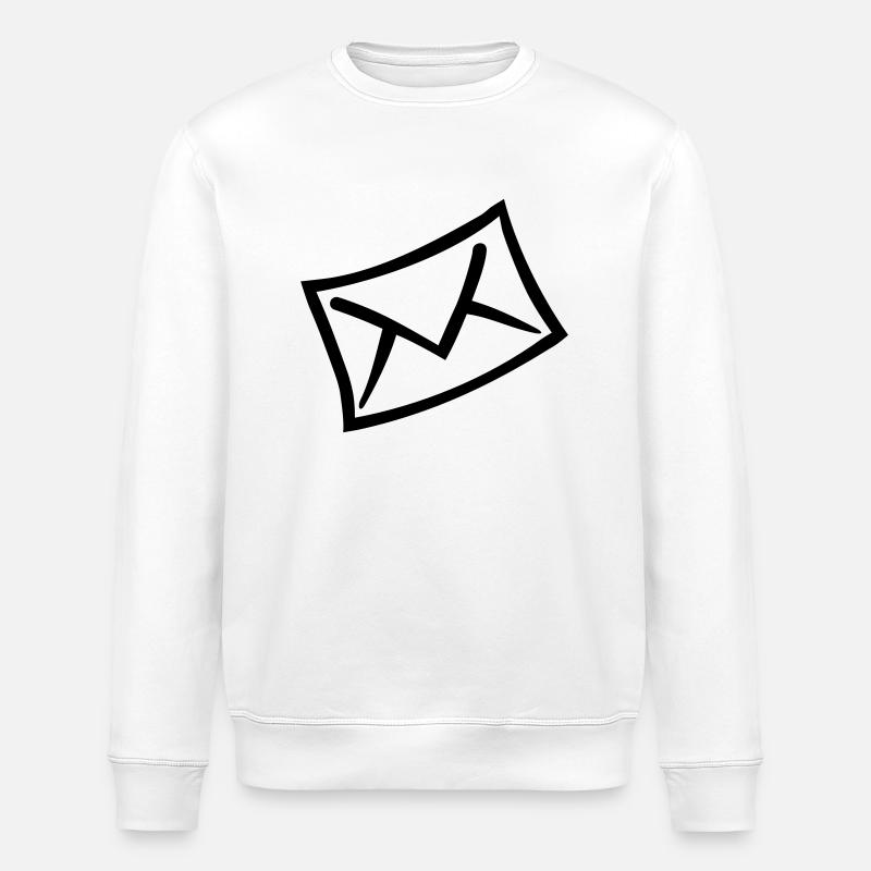 Letter - Stanley/Stella ROLLER Unisex Organic Sweatshirt - white