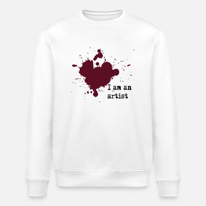 I am an artist - Sweat bio ROLLER Stanley/Stella Unisexe - blanc