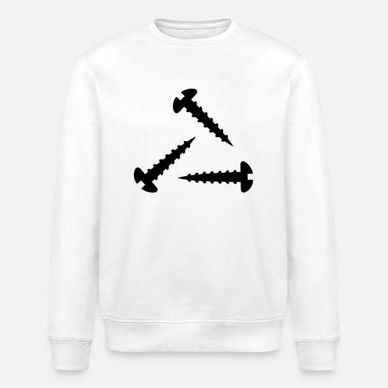 Screw - Stanley/Stella ROLLER Unisex Organic Sweatshirt - white