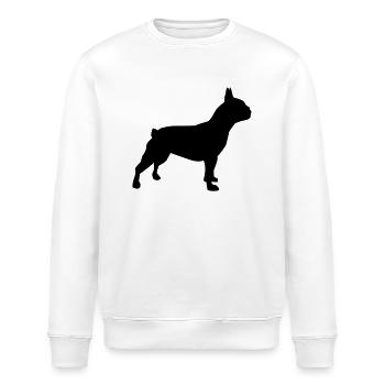 Bulldogge - Stanley/Stella Unisex Bio-Sweatshirt ROLLER - Weiß - Vorne - Nik (191cm)