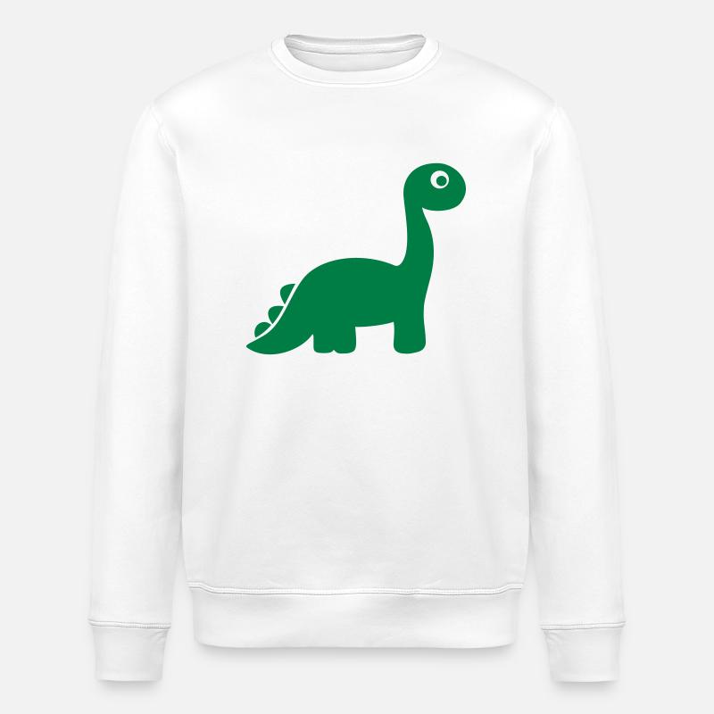 Dinosaurier - Stanley/Stella Unisex Bio-Sweatshirt ROLLER - Weiß
