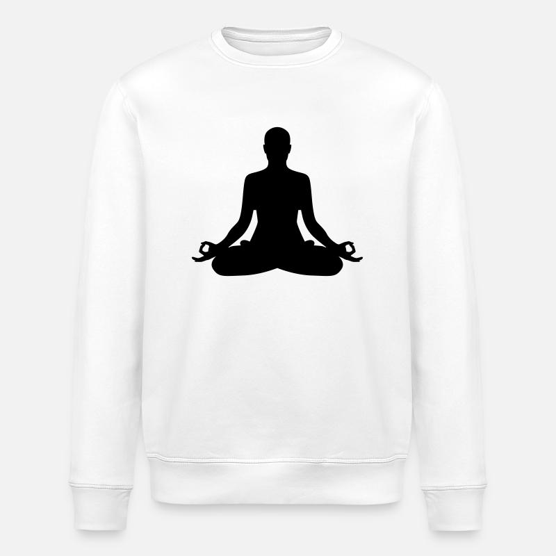 Meditation - Sweat bio ROLLER Stanley/Stella Unisexe - blanc