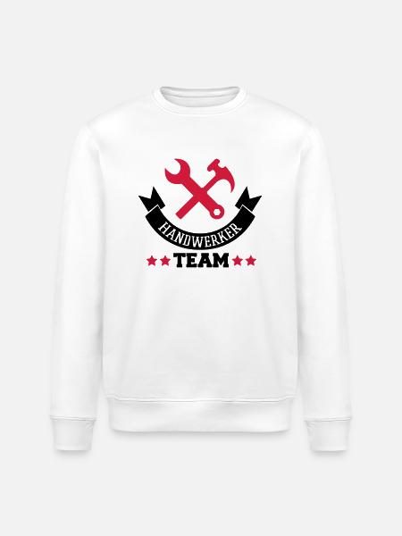 handwerker_team_2 - Stanley/Stella Unisex Bio-Sweatshirt ROLLER - Weiß