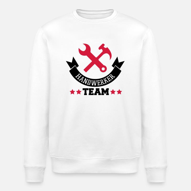 handwerker_team_2 - Stanley/Stella Unisex Bio-Sweatshirt ROLLER - Weiß