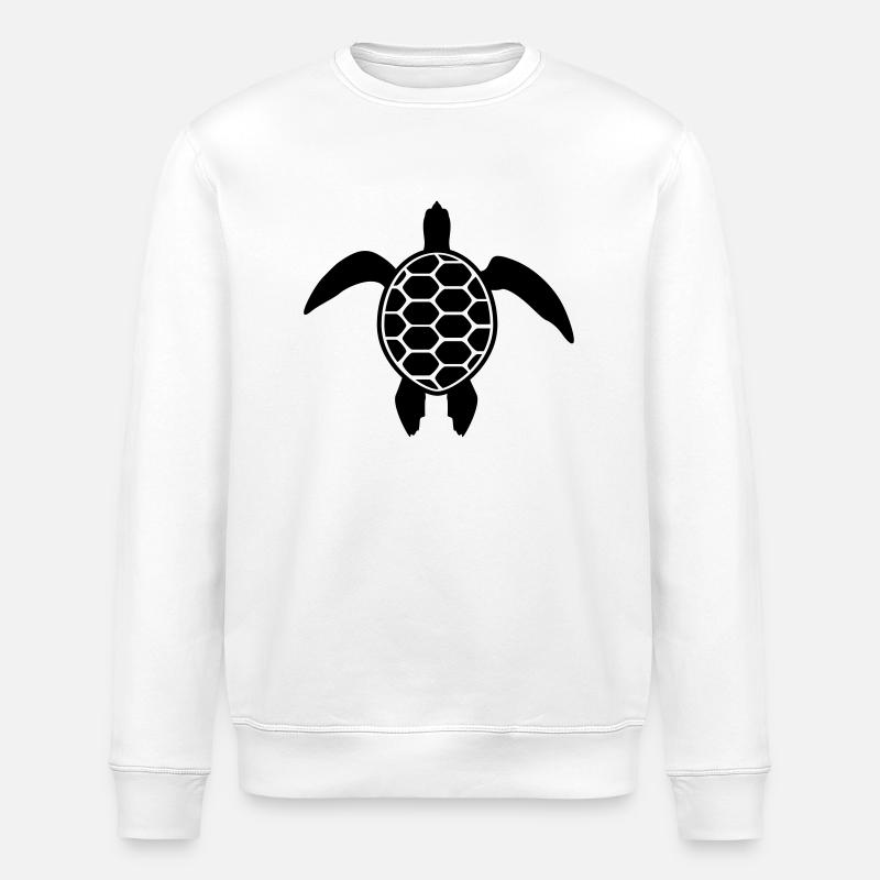 turtle - Stanley/Stella ROLLER Unisex Organic Sweatshirt - white