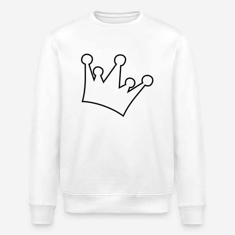 couronne - Sweat bio ROLLER Stanley/Stella Unisexe - blanc