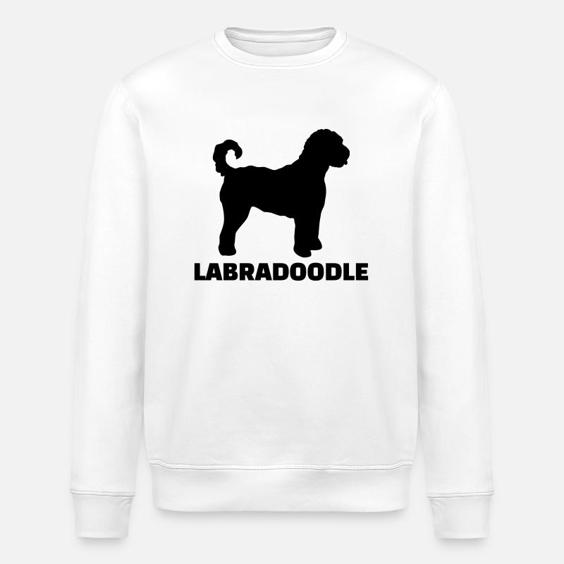 Labradoodle - Stanley/Stella ROLLER Unisex Organic Sweatshirt - white