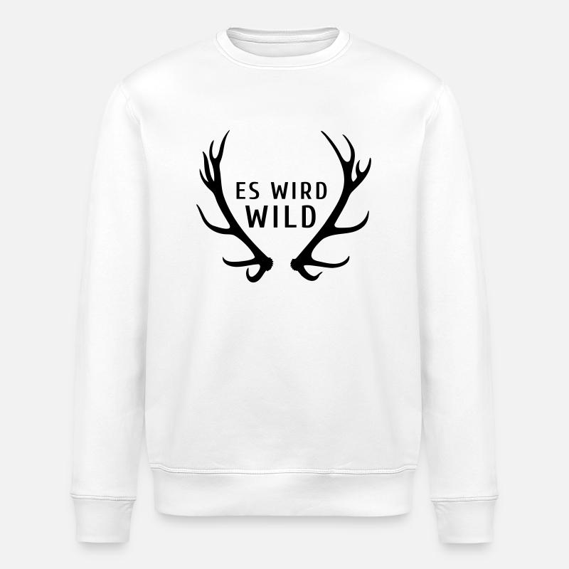 es wird wild - Stanley/Stella Unisex Bio-Sweatshirt ROLLER - Weiß