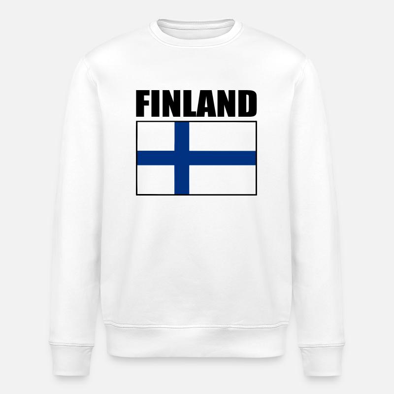 Finnland - Stanley/Stella Unisex Bio-Sweatshirt ROLLER - Weiß