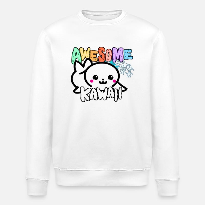 Sceau - Kawaii - Sweat bio ROLLER Stanley/Stella Unisexe - blanc