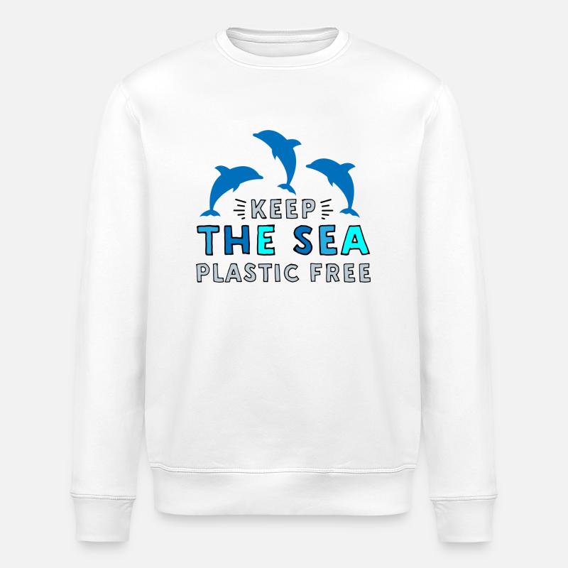 Pollution marine - Sweat bio ROLLER Stanley/Stella Unisexe - blanc