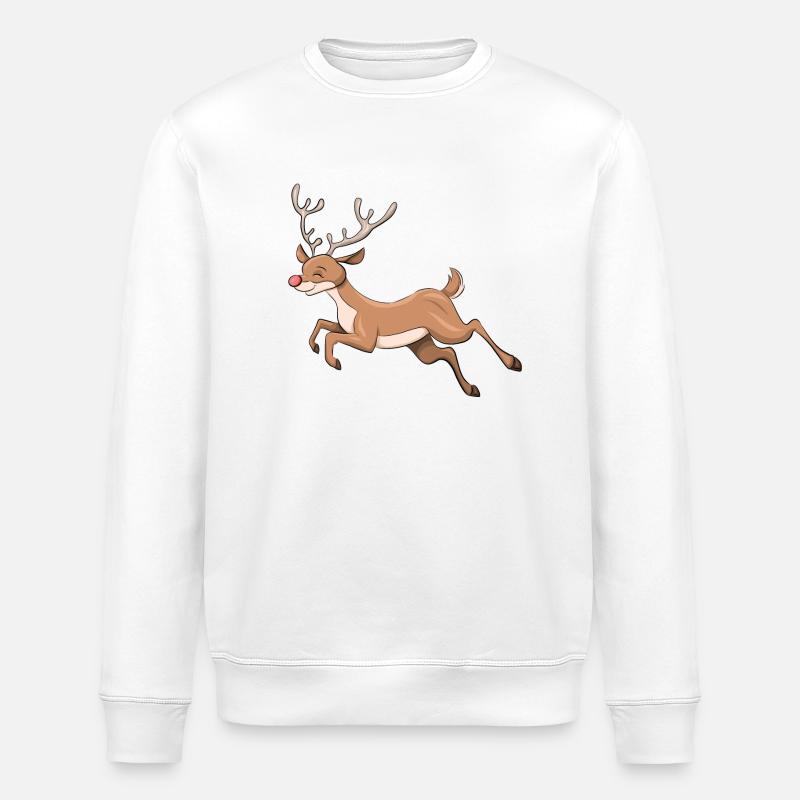 Cerf - Sweat bio ROLLER Stanley/Stella Unisexe - blanc