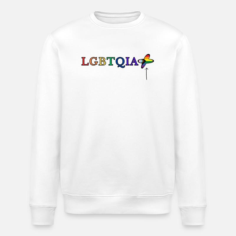LGBTQIA+ - Stanley/Stella Unisex Bio-Sweatshirt ROLLER - Weiß