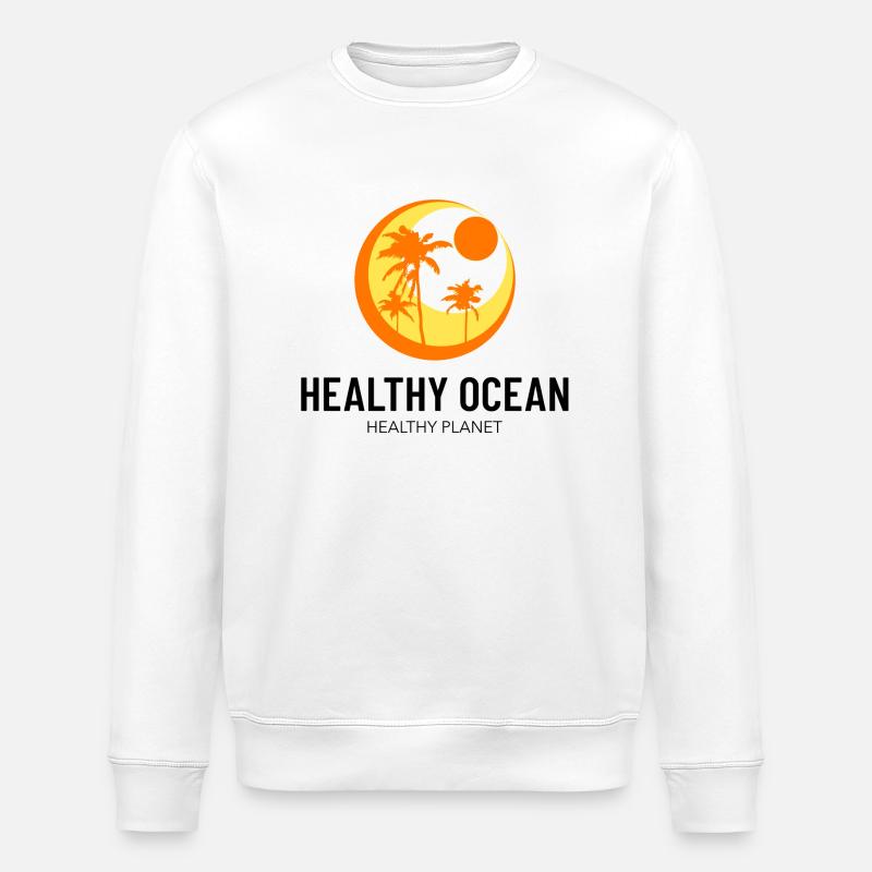 Meeresschutz - Stanley/Stella Unisex Bio-Sweatshirt ROLLER - Weiß