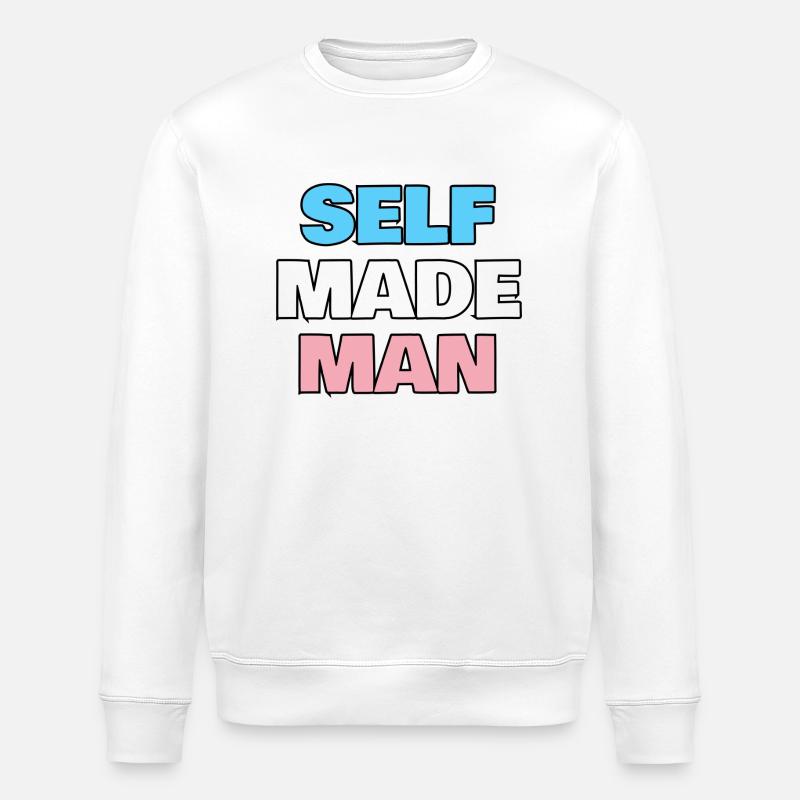Selfmademan - Stanley/Stella Unisex Bio-Sweatshirt ROLLER - Weiß