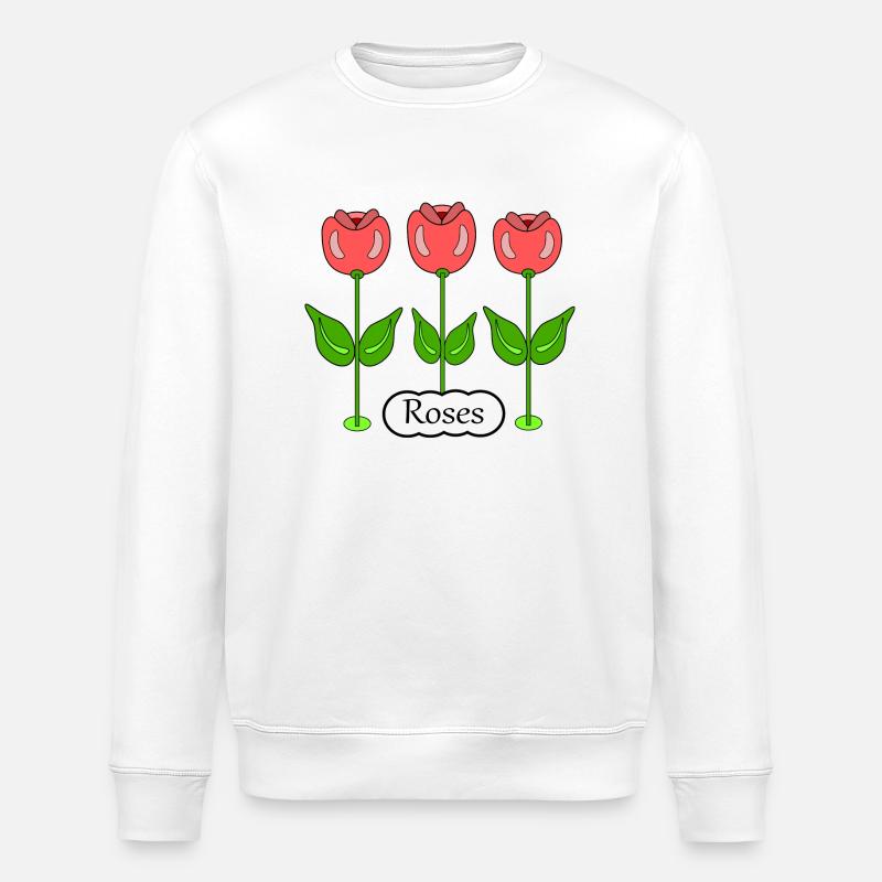 Roses - Stanley/Stella Unisex Bio-Sweatshirt ROLLER - Weiß