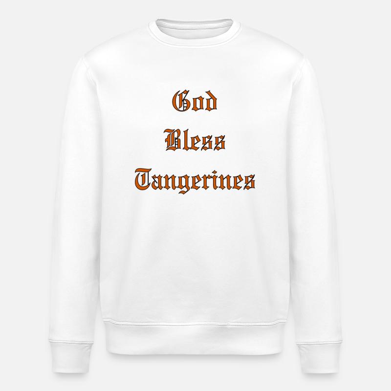 GodBlessTangerines - Stanley/Stella Unisex Bio-Sweatshirt ROLLER - Weiß