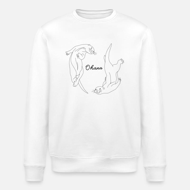 Ohana Otter - Stanley/Stella Unisex Bio-Sweatshirt ROLLER - Weiß