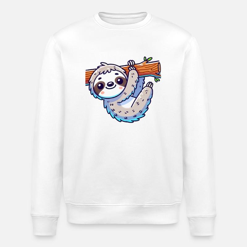 faultier - Stanley/Stella Unisex Bio-Sweatshirt ROLLER - Weiß