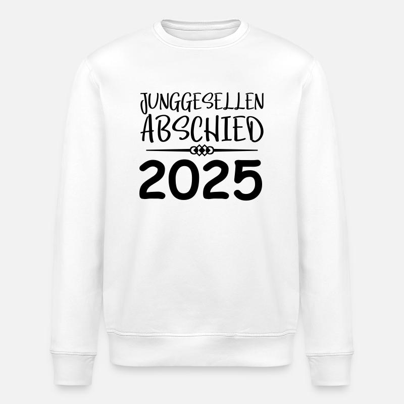 Bachelor party 2025 - Stanley/Stella ROLLER Unisex Organic Sweatshirt - white