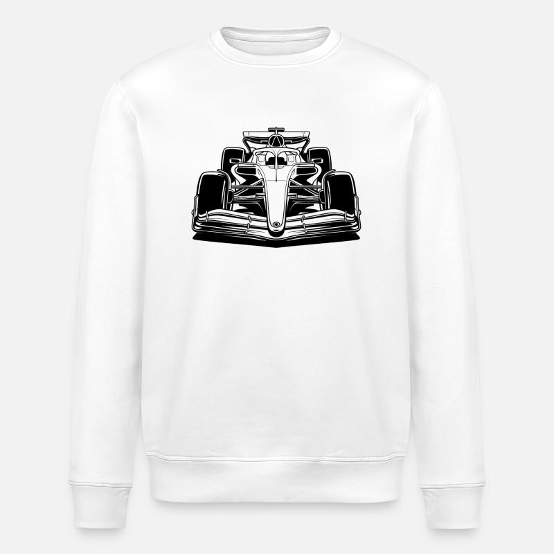 Voiture de Course - Sweat bio ROLLER Stanley/Stella Unisexe - blanc