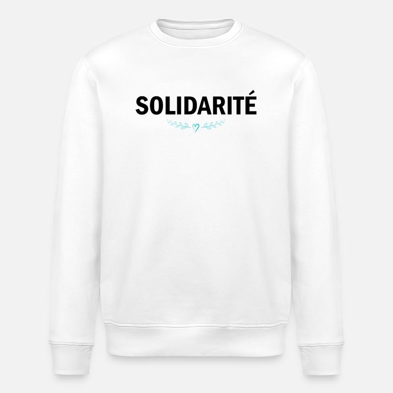 Solidarité - Sweat bio ROLLER Stanley/Stella Unisexe - blanc