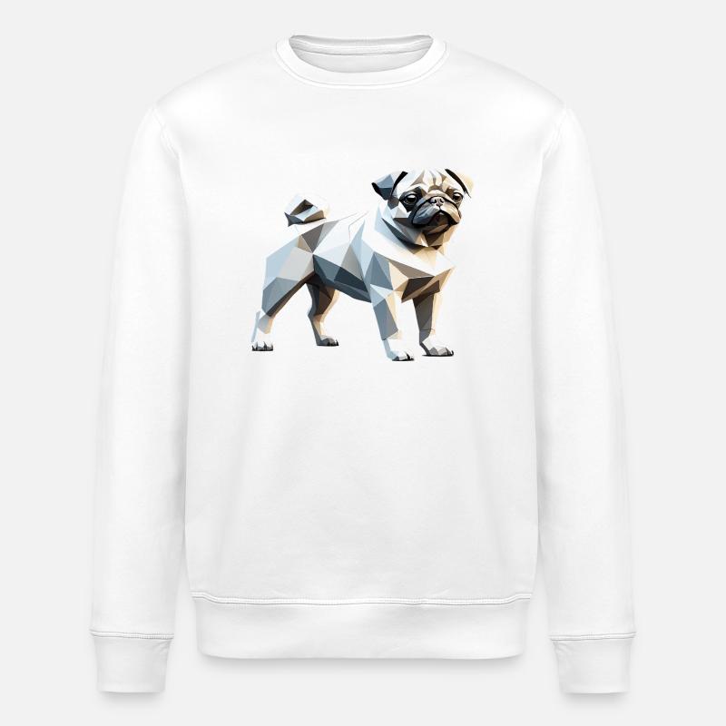 Carlin - Pet Design - Sweat bio ROLLER Stanley/Stella Unisexe - blanc