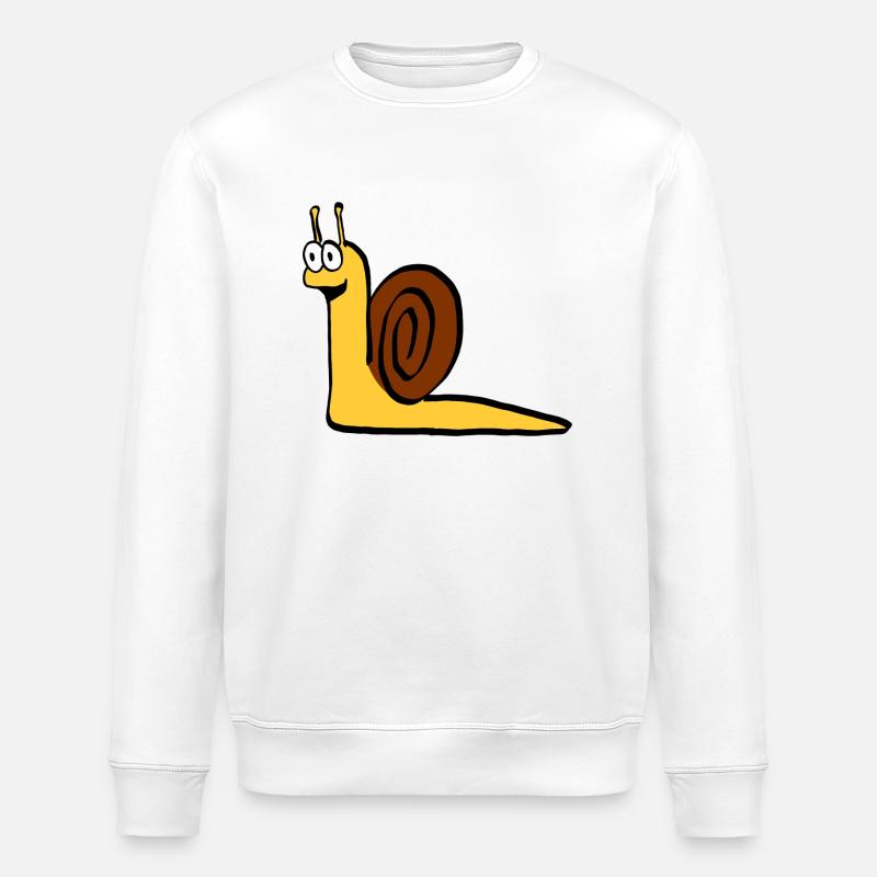 Schnecki#happy - Stanley/Stella Unisex Bio-Sweatshirt ROLLER - Weiß